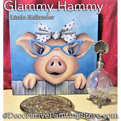 Glammy Hammy (Pig) PDF Download Painting Pattern - Linda Hollander