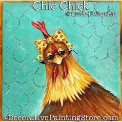 Chic Chick PDF Download Painting Pattern - Linda Hollander