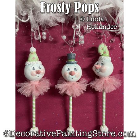 Frosty Pops Ornaments - Linda Hollander Painting Pattern