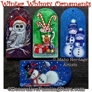 Winter Whimsy Ornament Painting Pattern - Idaho Heritage Artists