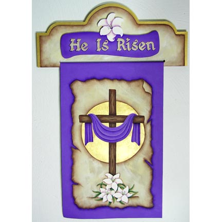 He is Risen Easter Banner DOWNLOAD
