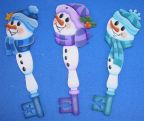 Snow Buddies Key Ornaments Pattern DOWNLOAD