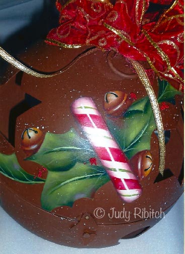 Candy Cane Christmas Bell e-Pattern - Judy Ribitch - PDF DOWNLOAD
