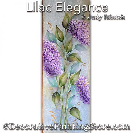 Lilac Elegance Painting Pattern PDF DOWNLOAD - Judy Ribitch