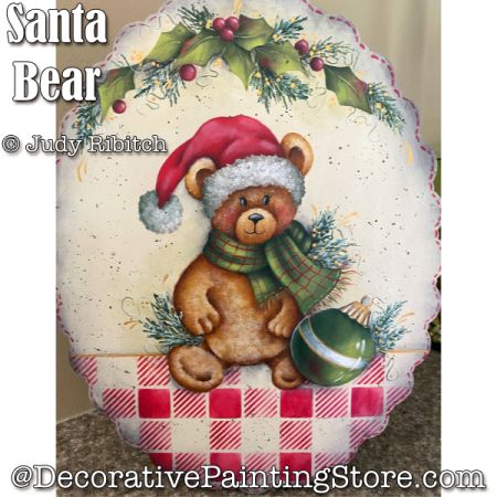 Santa Bear Painting Pattern - Judy Ribitch