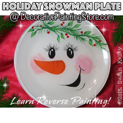 Holiday Snowman Plate ePacket - Susan Kelley - PDF DOWNLOAD