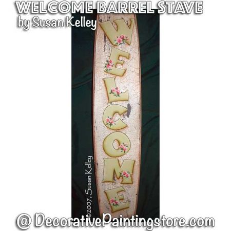 Welcome Barrel Stave ePacket - Susan Kelley - PDF DOWNLOAD