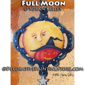 Full Moon Ornament Painting Pattern - Susan Kelley - PDF DOWNLOAD