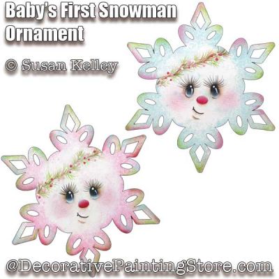 Babys First Snowman Ornament ePacket - Susan Kelley - PDF DOWNLOAD