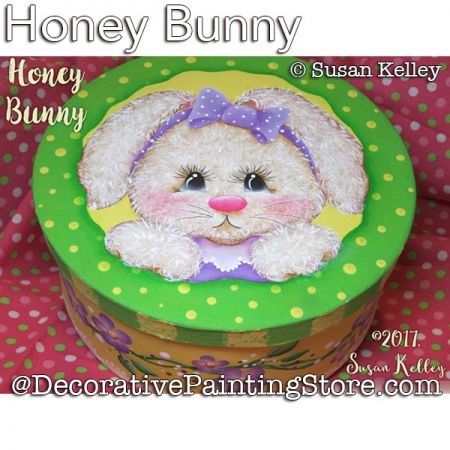 Honey Bunny Painting Pattern PDF DOWNLOAD - Susan Kelley