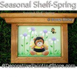 Seasonal Shelf-Spring Painting Pattern PDF DOWNLOAD - Susan Kelley