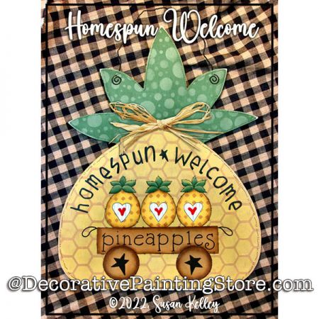 Homespun Welcome Painting Pattern PDF DOWNLOAD - Susan Kelley