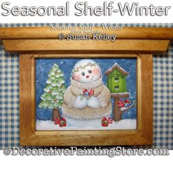 Seasonal Shelf-Winter Painting Pattern PDF DOWNLOAD - Susan Kelley