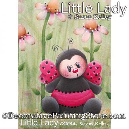 Little Lady (Bug) ATC Painting Pattern PDF DOWNLOAD - Susan Kelley