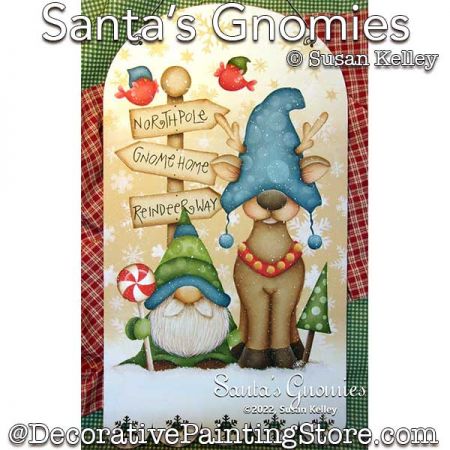 Santas Gnomies Painting Pattern PDF DOWNLOAD - Susan Kelley