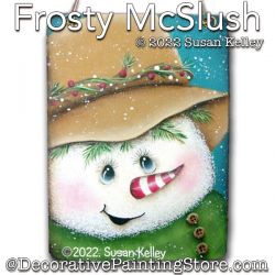Frosty McSlush Ornament Painting Pattern PDF DOWNLOAD - Susan Kelley