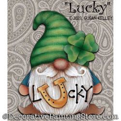 Lucky Magnet / Pin Painting Pattern PDF DOWNLOAD - Susan Kelley