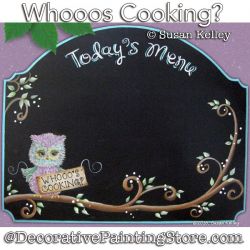 Whooos Cooking Painting Pattern PDF DOWNLOAD - Susan Kelley