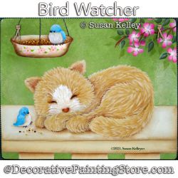 Bird Watcher Painting Pattern PDF DOWNLOAD - Susan Kelley