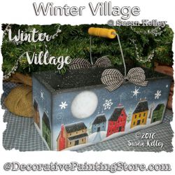 Winter Village Painting Pattern PDF DOWNLOAD - Susan Kelley