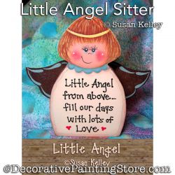 Little Angel Sitter Painting Pattern PDF DOWNLOAD - Susan Kelley