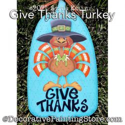 Give Thanks Turkey Painting Pattern PDF DOWNLOAD - Susan Kelley
