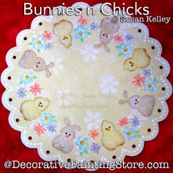 Bunnies and Chicks Painting Pattern PDF DOWNLOAD - Susan Kelley