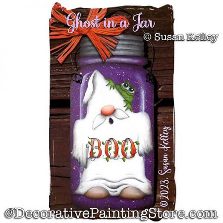 Ghost in a Jar Painting Pattern PDF DOWNLOAD - Susan Kelley