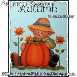 Autumn Season Scarecrow Painting Pattern PDF DOWNLOAD - Susan Kelley