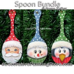Spoon Bundle Painting Pattern PDF DOWNLOAD - Susan Kelley