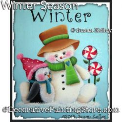 Winter Season Snowman Painting Pattern PDF DOWNLOAD - Susan Kelley