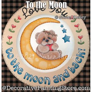 To the Moon - Susan Kelley - PDF DOWNLOAD Painting Pattern