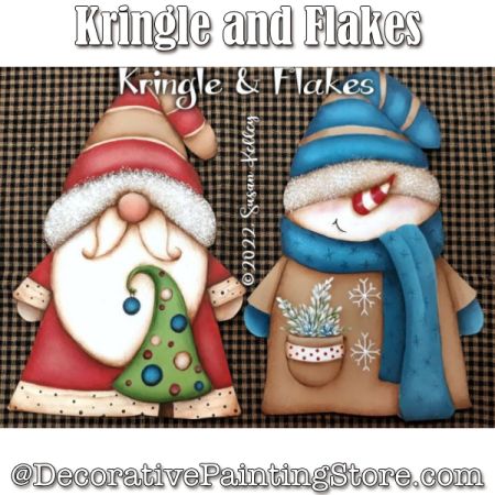 Kringle and Flakes - Susan Kelley - Painting Pattern
