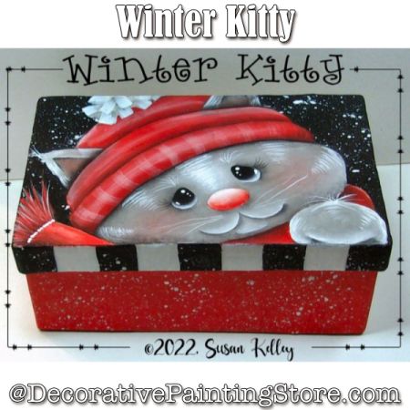 Winter Kitty - Susan Kelley - Painting Pattern