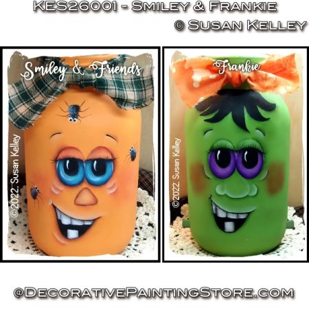 Smiley and Frankie - Susan Kelley - Painting Pattern