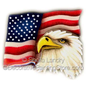 Eagle and Flag Pin ePattern - Sheila Landry