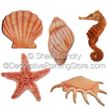 Sea Shell Ornaments Set A ePattern - Sheila Landry