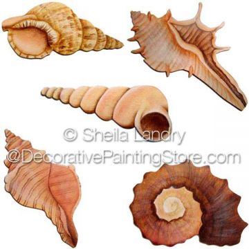 Seashell Ornaments Set B ePattern - Sheila Landry