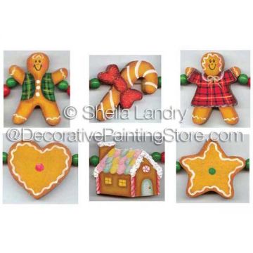Gingerbread Christmas Garland ePattern - Sheila Landry