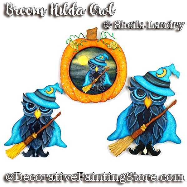 Broom Hilda Owl ePattern - Sheila Landry - PDF DOWNLOAD