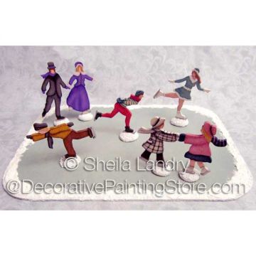 Mini Skating Pond Vignette ePattern - Sheila Landry