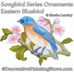 Eastern Bluebird - Songbird Series Ornament ePattern - Sheila Landry