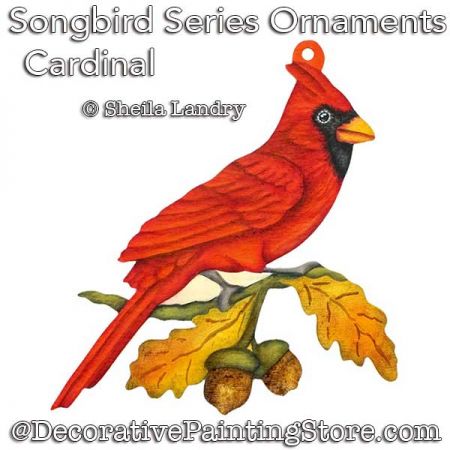 Cardinal - Songbird Series Ornament ePattern - Sheila Landry