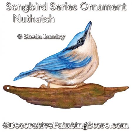 Nuthatch - Songbird Series Ornament ePattern - Sheila Landry