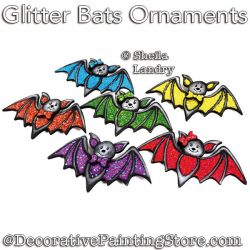 Glitter Bats Ornaments Painting Pattern - Sheila Landry