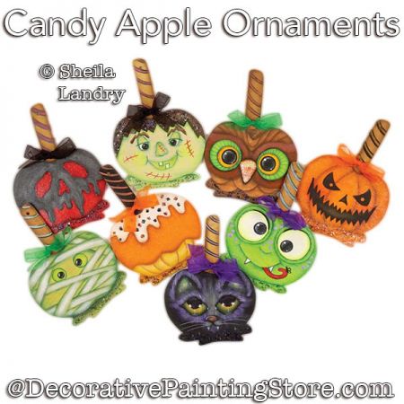 Candy Apple Ornaments Painting Pattern - Sheila Landry