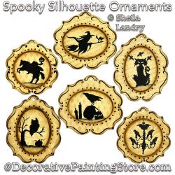 Spooky Silhouette Ornaments Painting Pattern - Sheila Landry