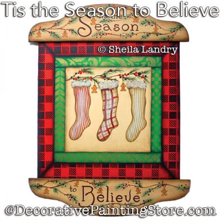 Tis the Season To Believe Painting Pattern - Sheila Landry