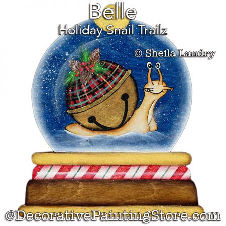 Belle Holiday Snail Trailz Ornament Painting Pattern - Sheila Landry