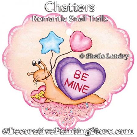 Chatter - Romantic Snail Trailz Ornament ePattern - Sheila Landry